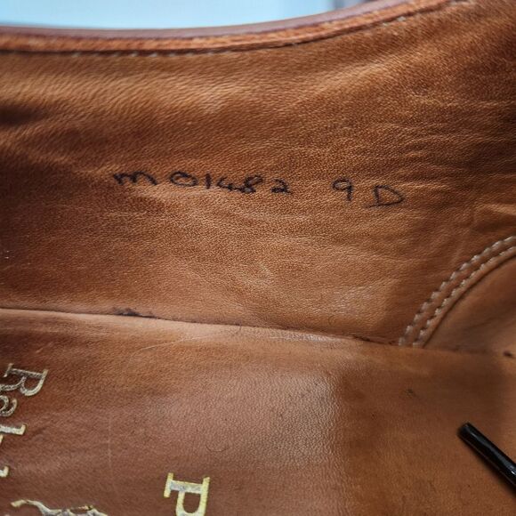 Polo Ralph Lauren Mens Benchmade In England Cap Toe Oxford Lace Up Shoes 9 D - Picture 5 of 9